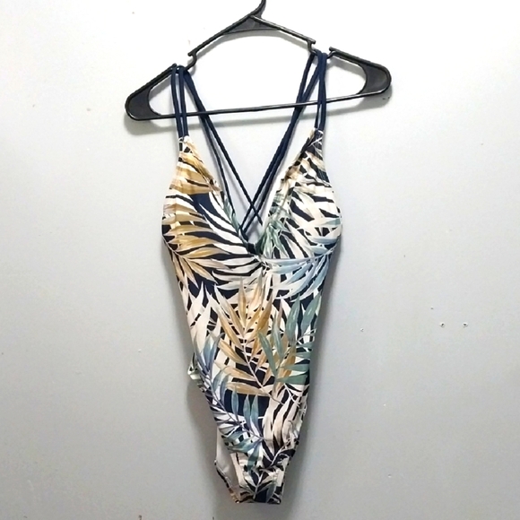 Hurley Multicolor Leaf Pattern Swimwear Medium - Picture 1 of 8